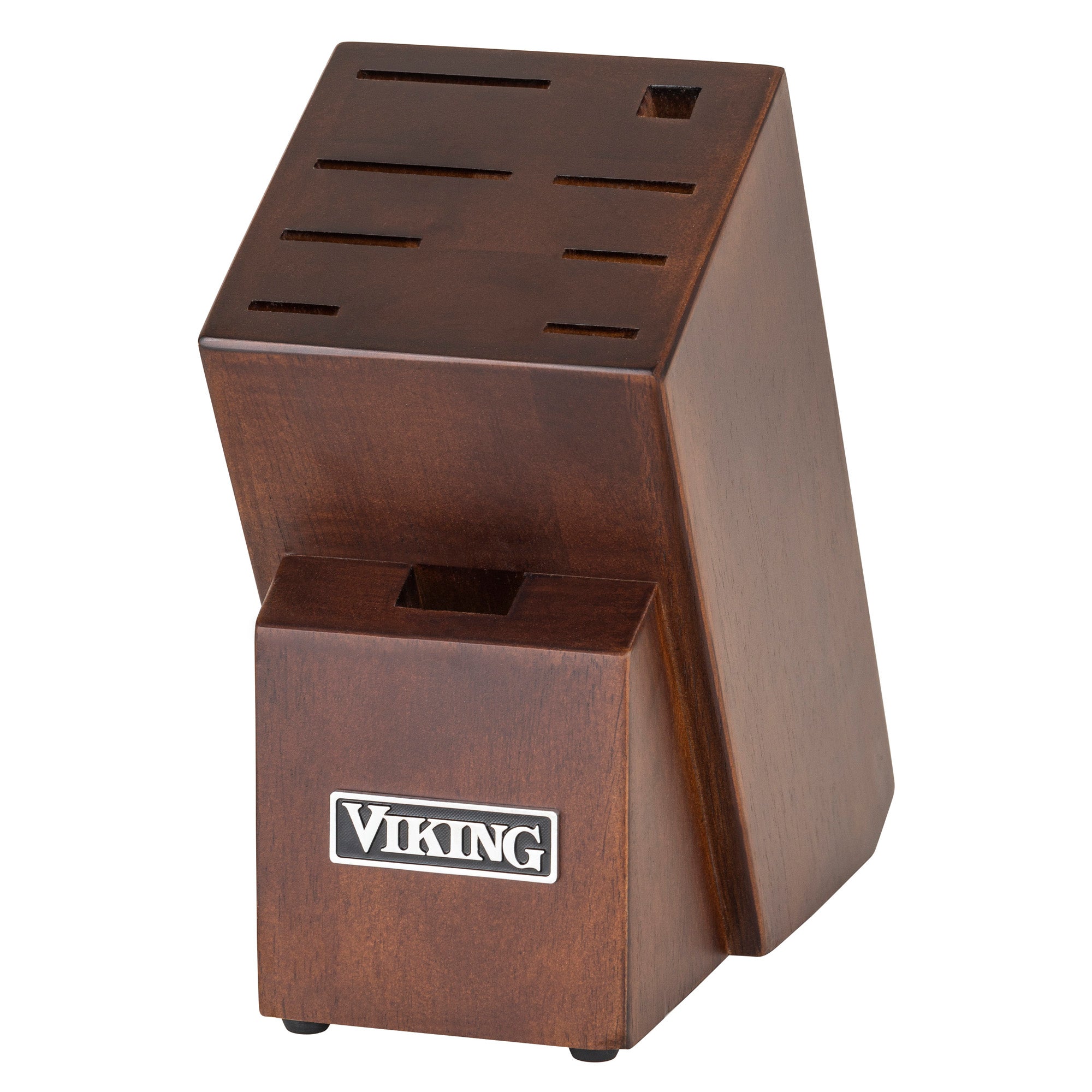 Viking 10-Piece Cutlery Block with Butcher Block Prep & Serving Board Set