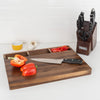 Viking 10-Piece Cutlery Block with Butcher Block Prep & Serving Board Set