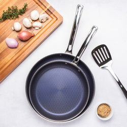 Product Image for Viking 3-Ply HybridPlus 2-Piece Ceramic Nonstick Fry Pan Set (9.5 in & 11 in)