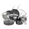 Viking Hard Anodized Ceramic Nonstick 12-piece Cookware Set