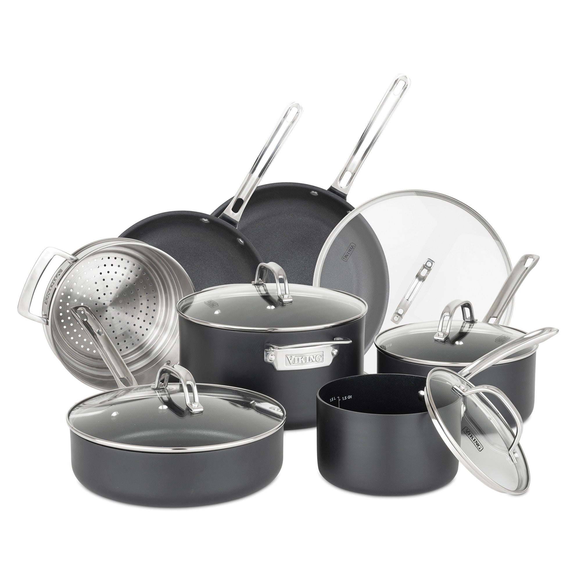 Viking Hard Anodized Nonstick 12-piece Cookware Set