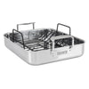 Viking 3-Ply Stainless Steel 16-inch Roaster with Rack, Mirror Finish