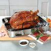 Viking 3-Ply Stainless Steel 16-inch Roaster with Rack, Mirror Finish