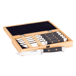 Product Image for Viking 6-Piece German Steel Steak Knife Set with Copper Rivets & Rubberwood Box