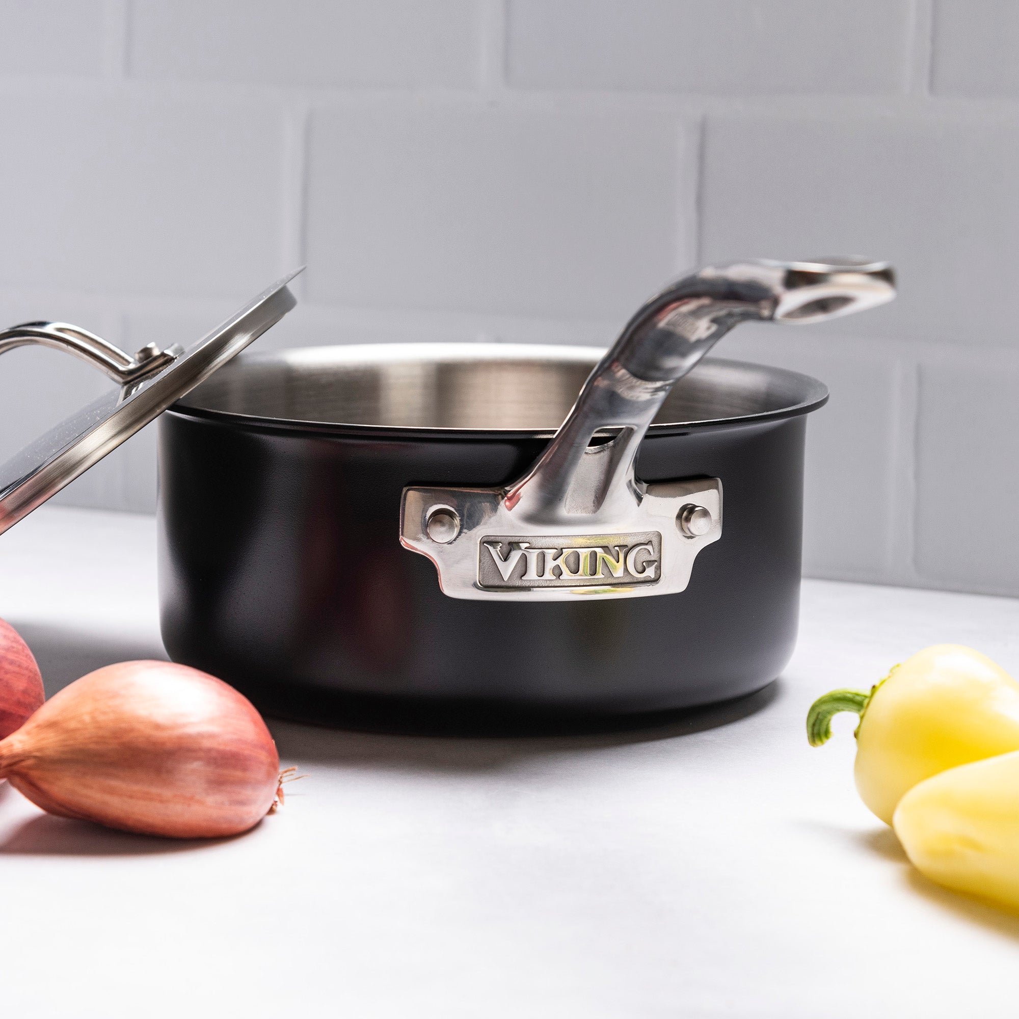 Viking Cast Black 12-piece 3-Ply Stainless Steel Cookware Set