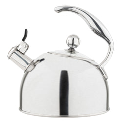 Product Image for Viking 2.6-Quart Satin Stainless Steel Whistling Kettle with 3-Ply Base