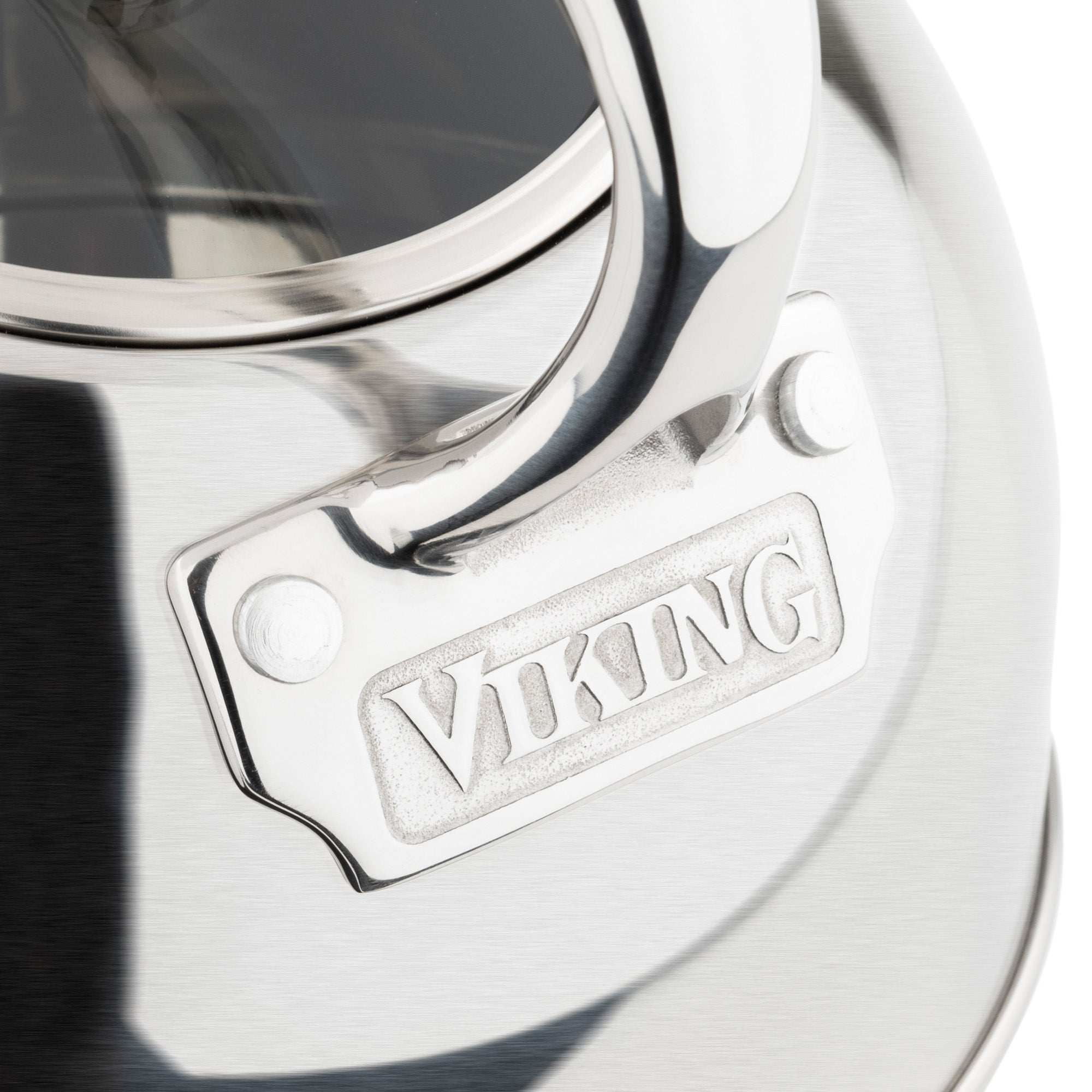 Viking 2.6-Quart Satin Stainless Steel Whistling Kettle with 3-Ply Base