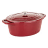 Viking Cast Iron 7-Quart Oval Roaster-Red