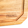 Viking 17-Piece German Steel Forged Cutlery Block Set with Acacia Cutting Board