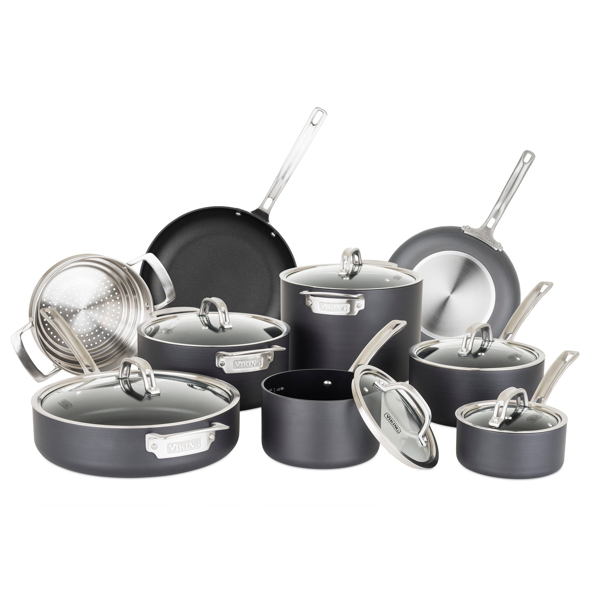 Viking 15-Piece Hard Anodized Nonstick Cookware Set