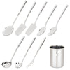 Viking 9-Piece Stainless Steel Utensil Set with Holder